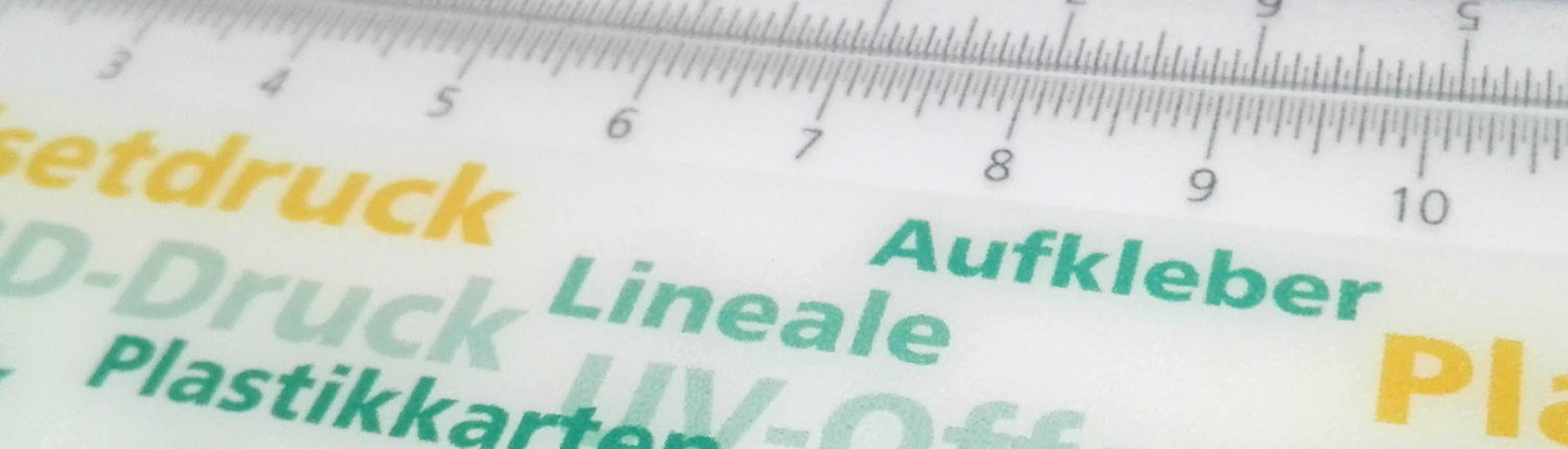 UV-Offsetdruck Lineale drucken lassen mit werbewirksamen Effekten im Lentikulardruck Stuttgart