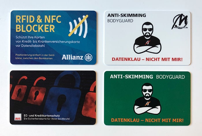 RFID Blocker Karte - Aktiv  RFID-/NFC-Karten vor Skimming schützen –  AntiSpyShop